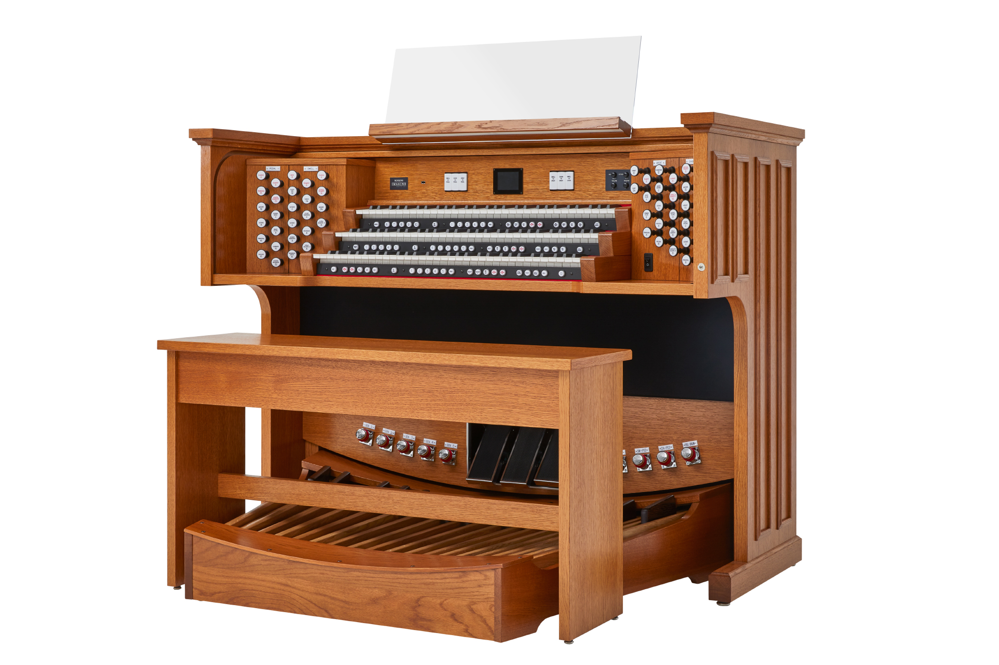 Electric church outlet organ